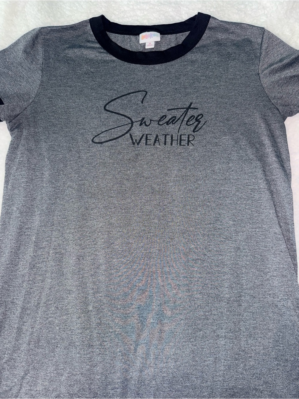 LuLaRoe Gray Crewneck Top